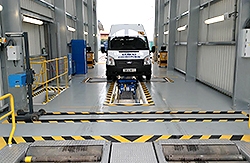 Coach and Van MOT testing bay